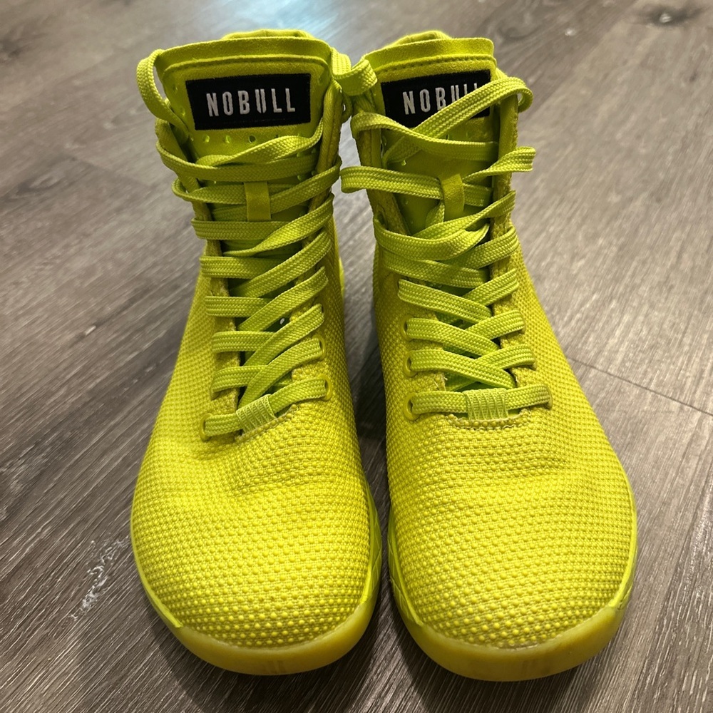 NOBULL Neon Yellow High-Top Training Shoes